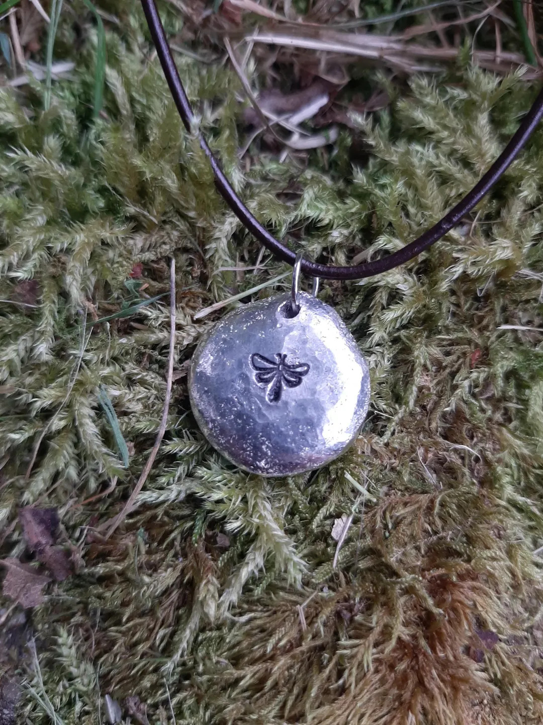 Dragonfly Pendant Necklace - Dragonfly - Cast and Hammered Pewter - Small - Can Be Personlised - ... | Etsy (US)