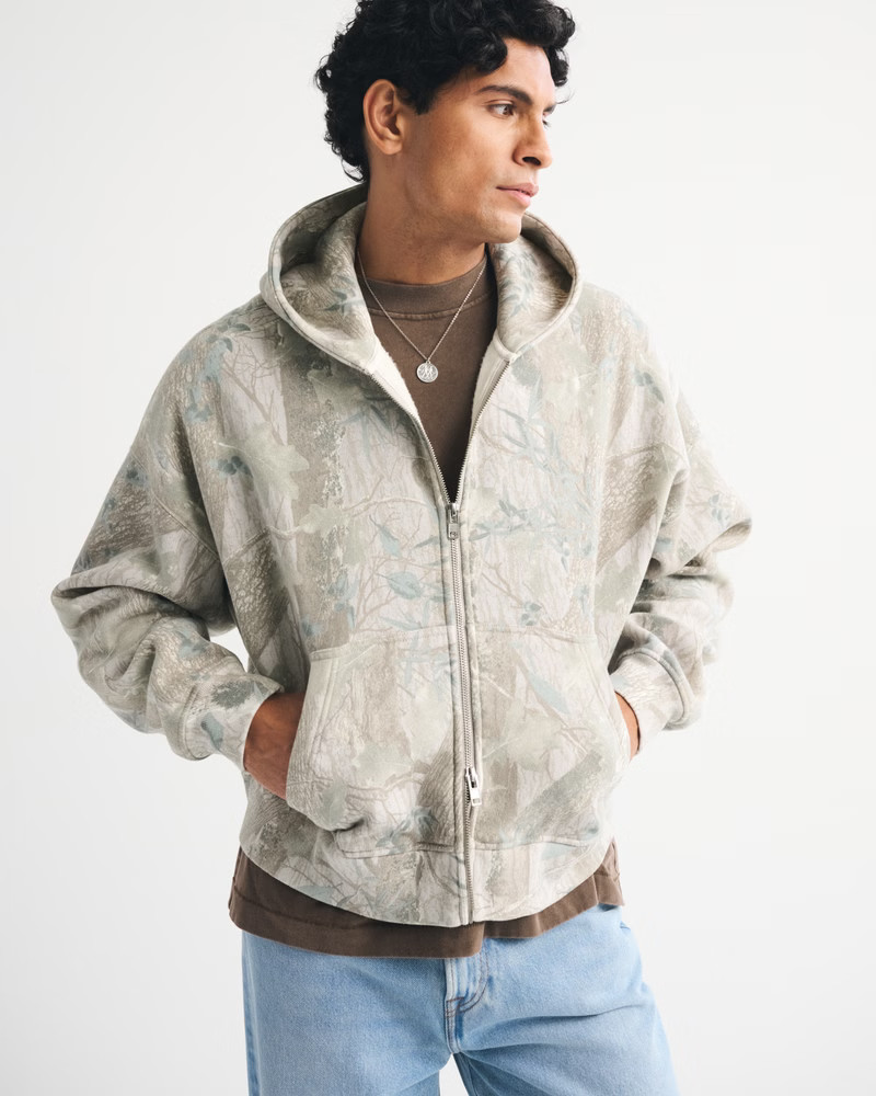 Men's Essential Half-Zip Sweatshirt | Men's Tops | Abercrombie.com | Abercrombie & Fitch (US)