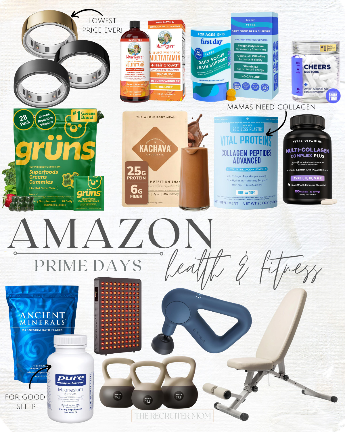 Health and Fitness Deals for Prime Day, including workout gear, vitamins, middle age wellness supplements, fitness devices and more! Here are a few favorites from the sale!

#LTKselfcare #LTKActive #LTKBeauty