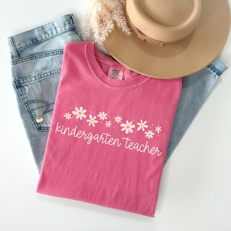Comfort Colors\u00ae Kindergarten Teacher Shirt, Comfort Colors Kindergarten Tee, Hello Kindergar... | Etsy (Global)