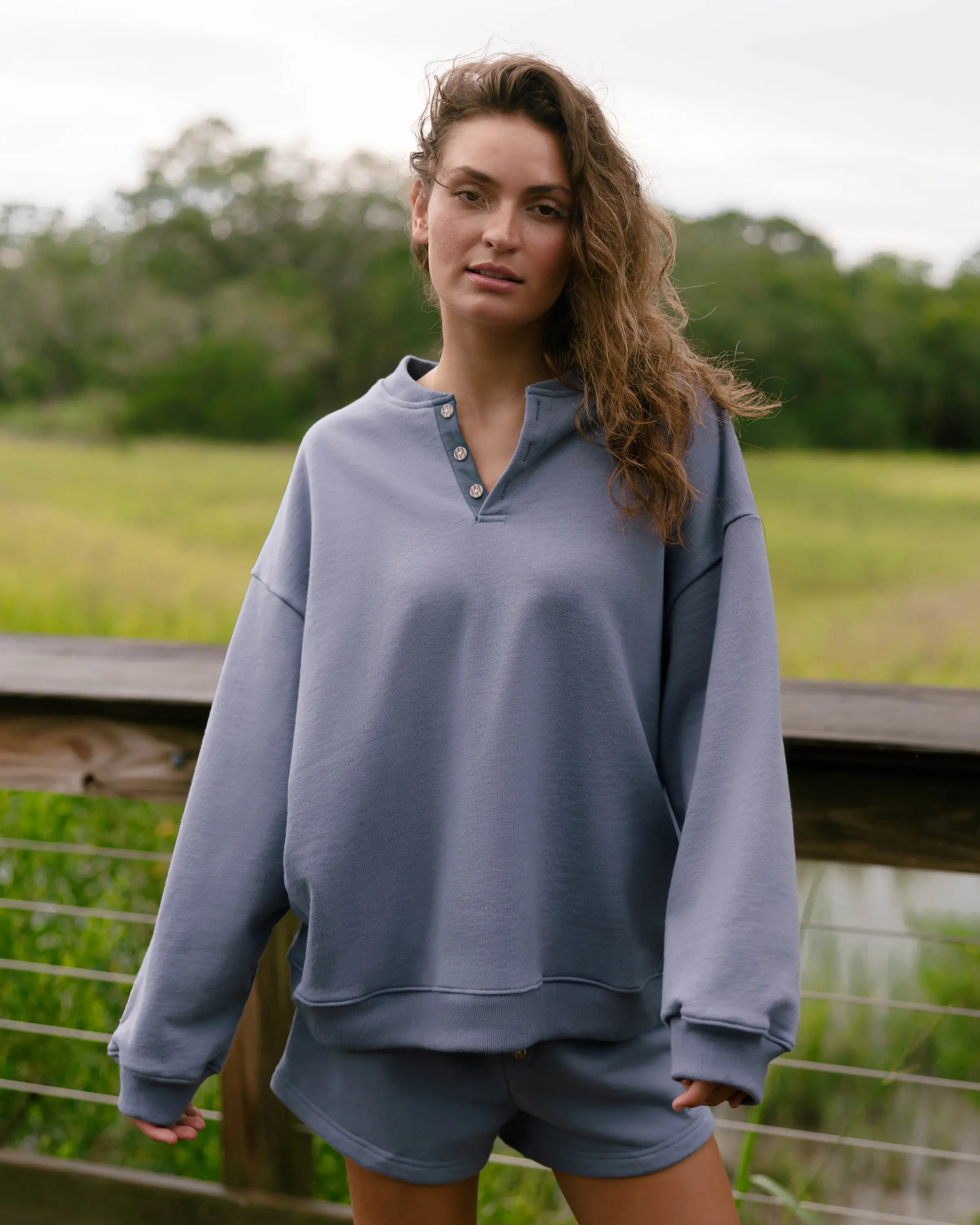 Go-To Sweatshirt in Pacific | Eleven Eleven