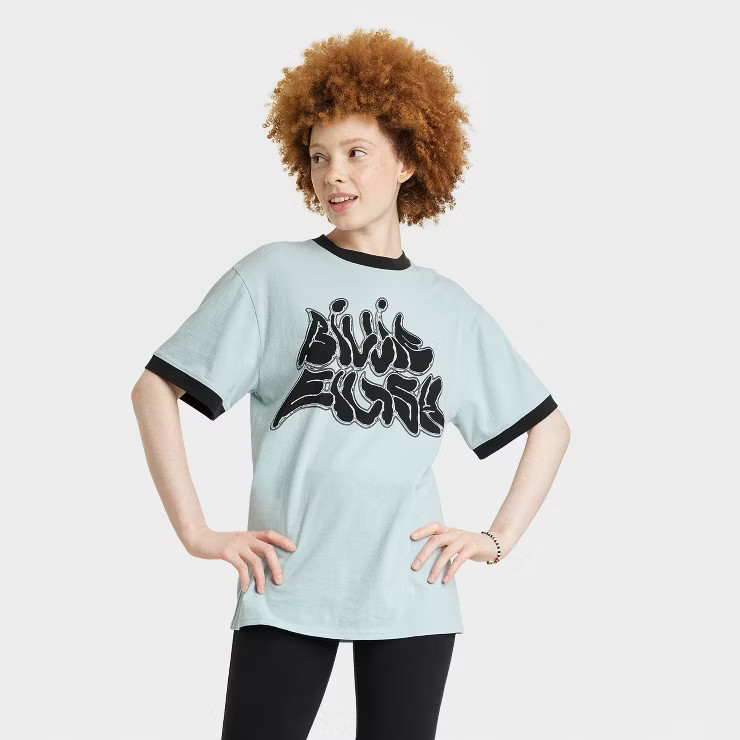 Women's Billie Eilish Short Sleeve Graphic T-Shirt - Green | Target