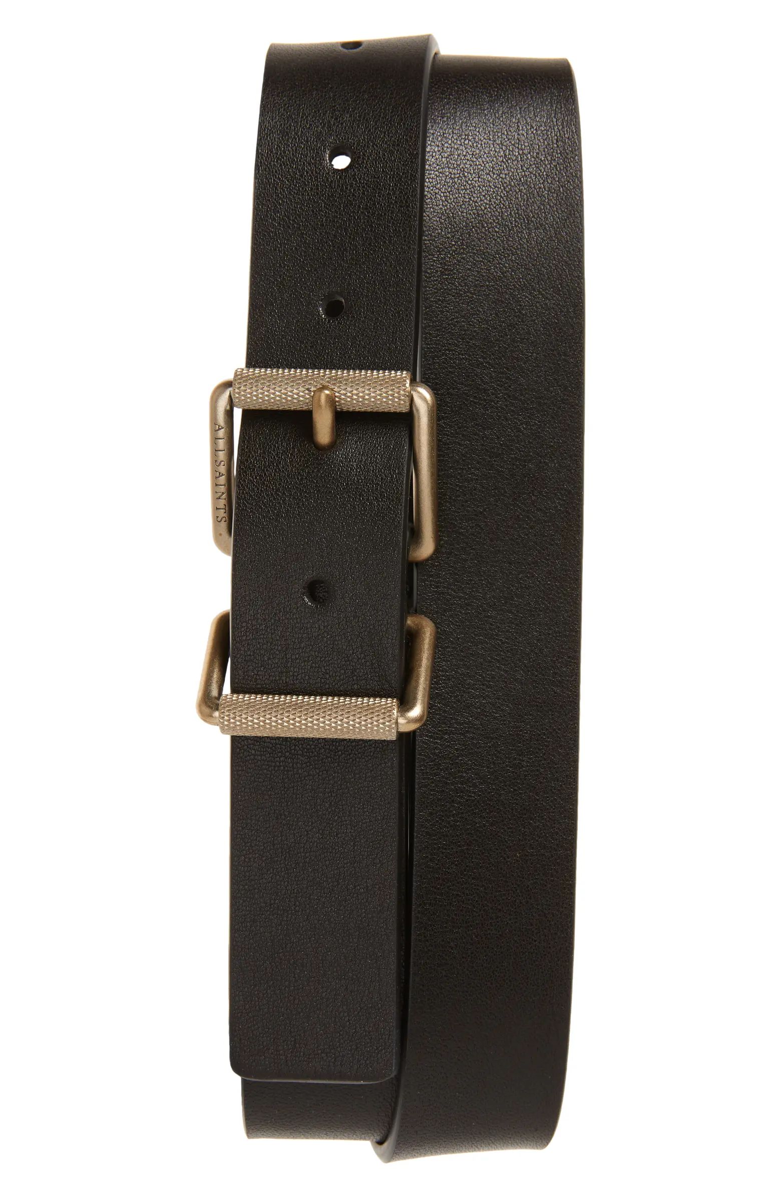 Logo Keeper Leather Belt | Nordstrom