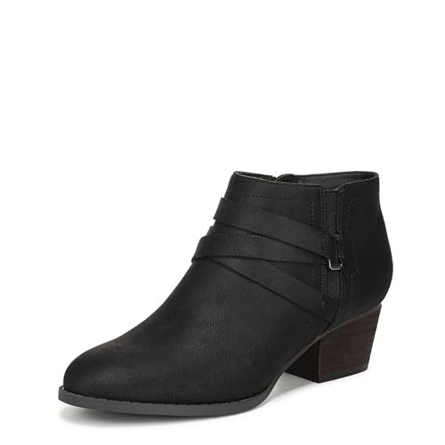 LifeStride Women's Bryce Ankle Boot Black 9.5 W | Amazon (US)