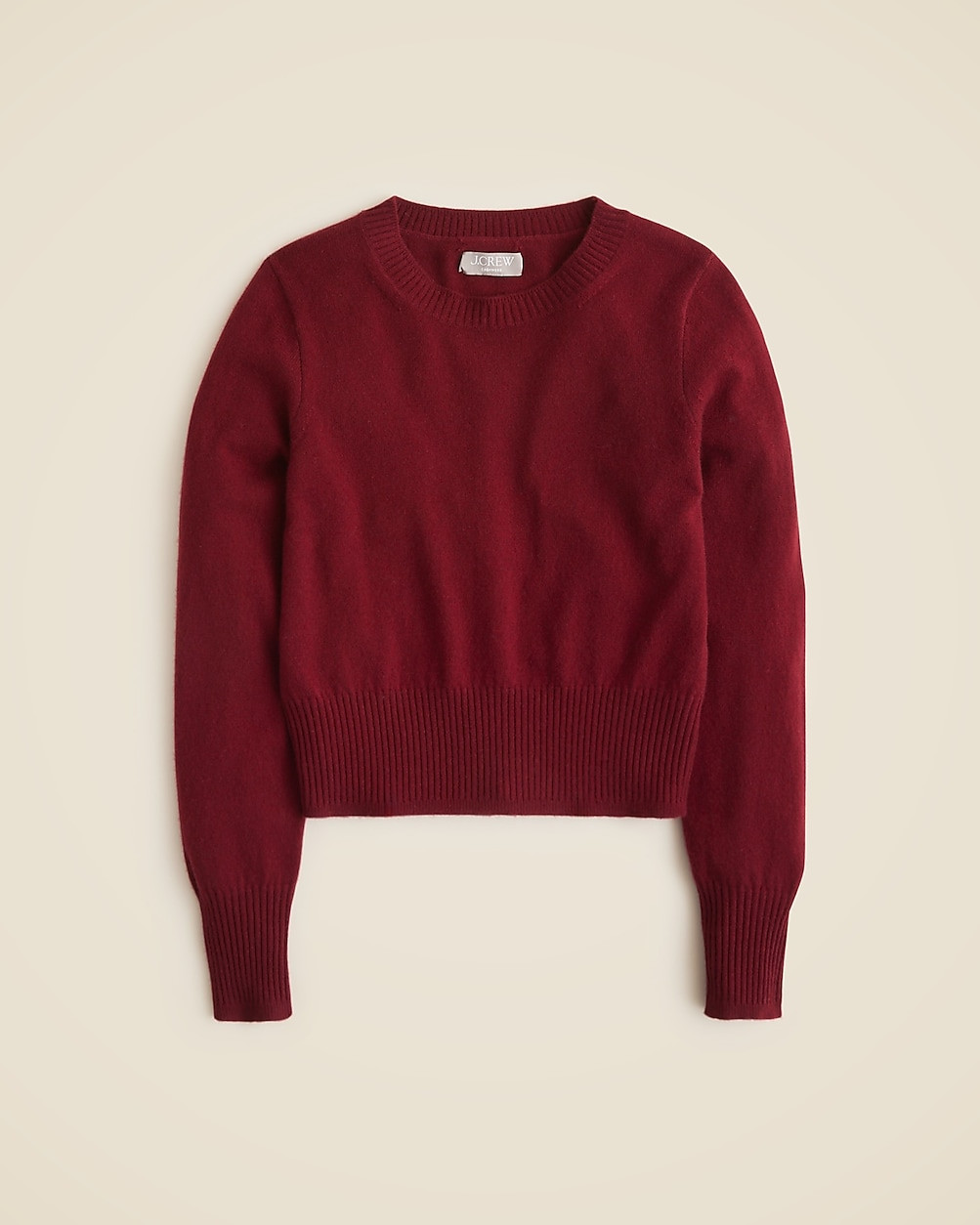 Cashmere shrunken crewneck sweater | J. Crew US