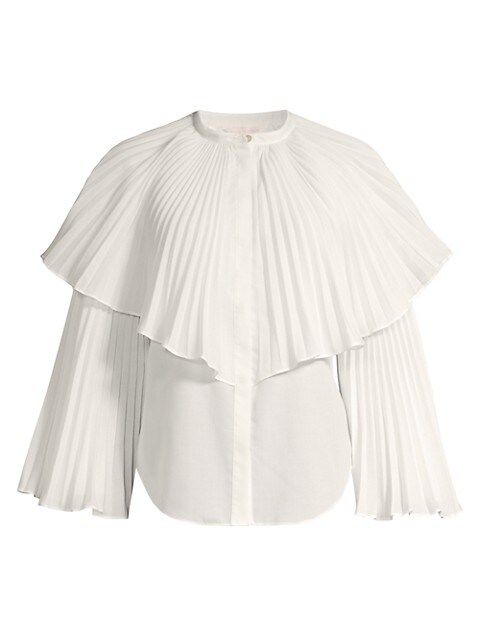 Voile Pleated Blouse | Saks Fifth Avenue