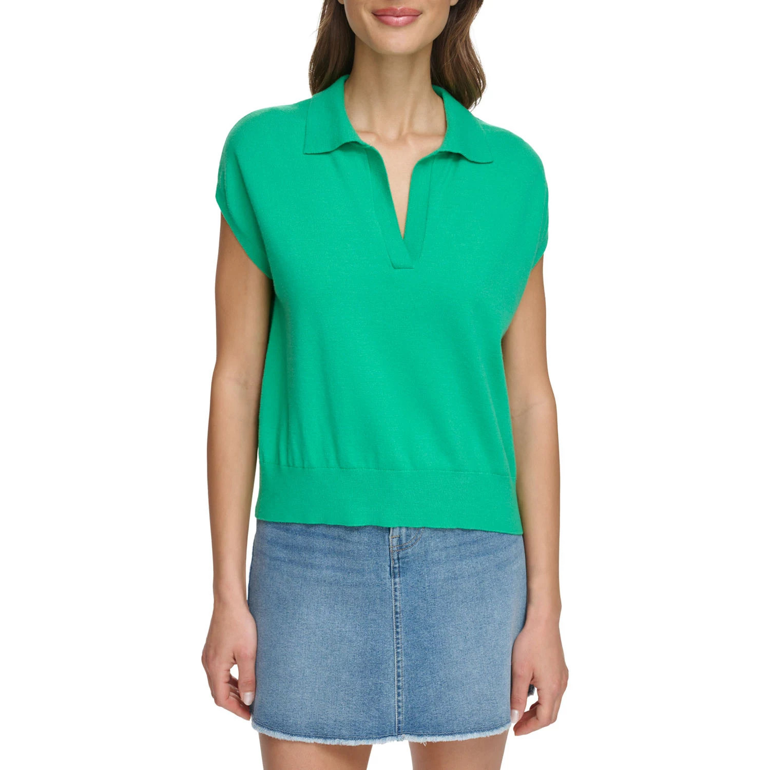 DKNY Ladies Sleeveless Collared Sweater | Sam's Club