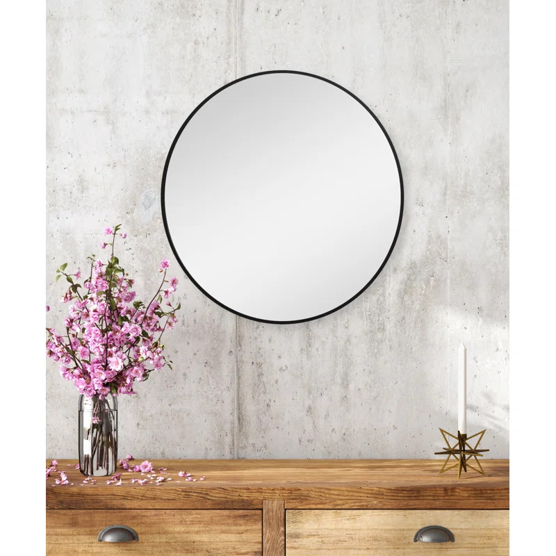 Adheesh Round Metal Wall Mirror | Wayfair North America