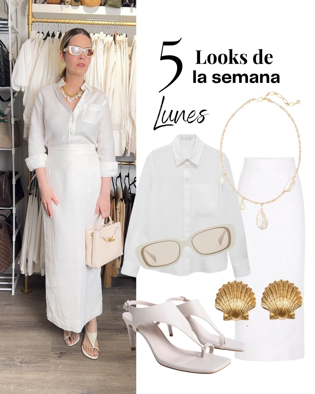 Lunes look / camisa y falda lápiz de lino

#LTKSeasonal #LTKStyleTip