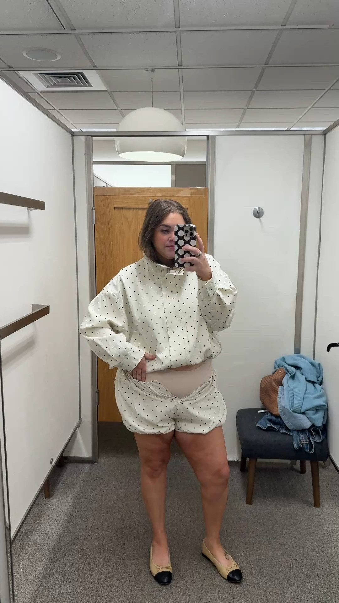 Funnel neck lightweight jacket that’s so chic. I sized down to a large. Wearing the xl in the video. And xl in shorts but they fit like a size 14  

#LTKPlusSize