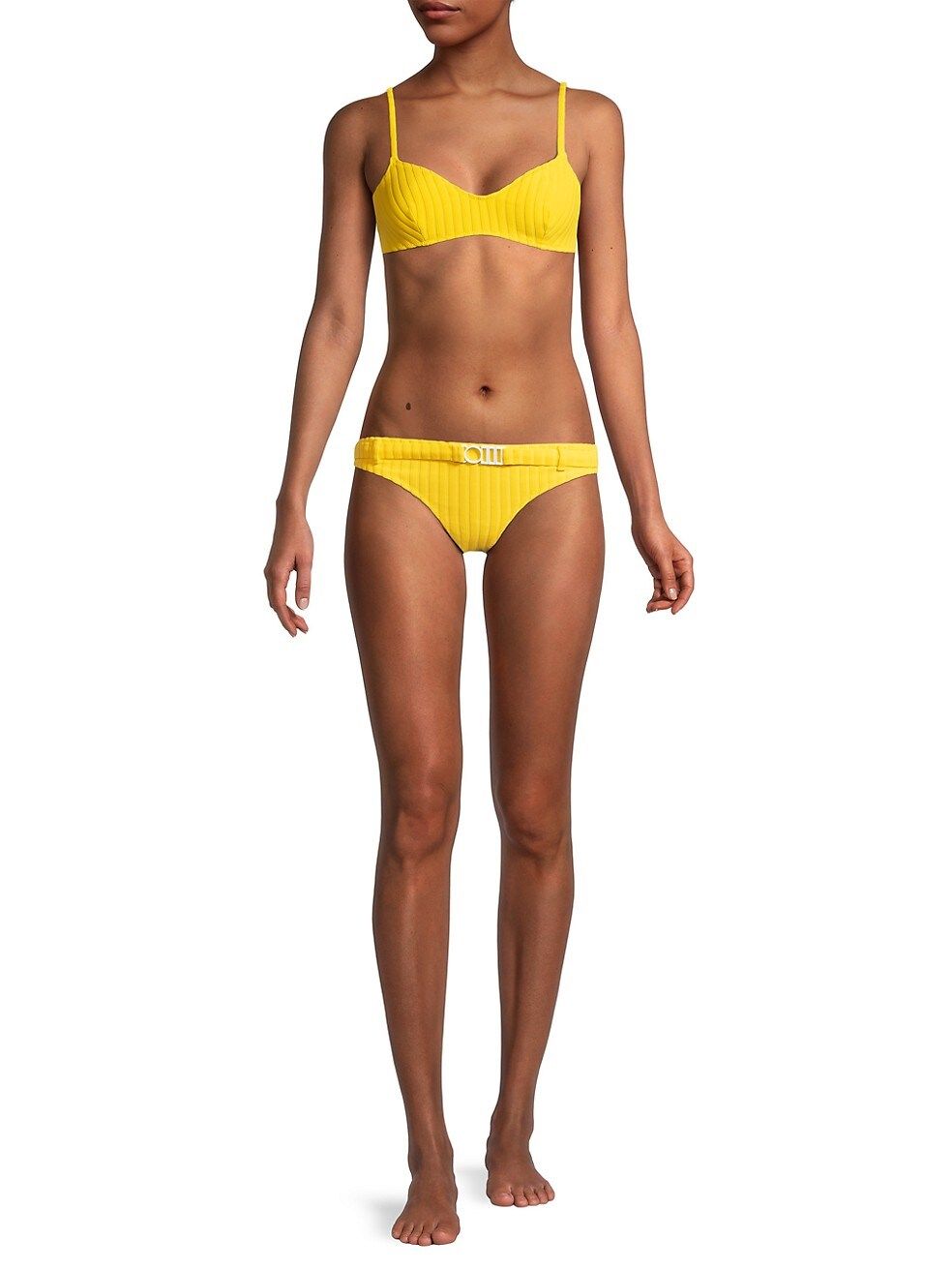 The Rachel Ribbed Bikini Top | Saks Fifth Avenue