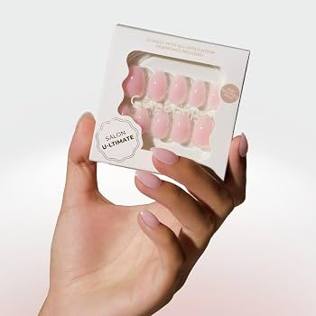 Celebritips Press On Nails - Salon U-ltimate\u2122 | Clean Pink, Extra Short Almond Nails, Reusab... | Amazon (US)