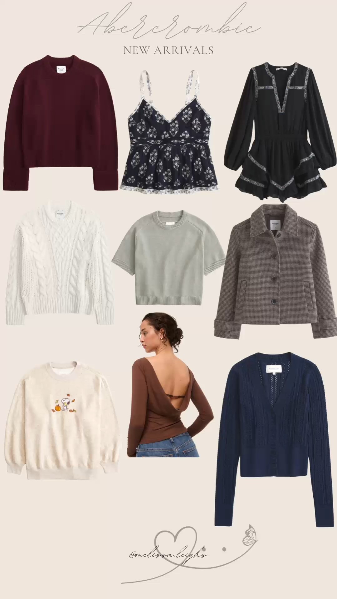 Abercrombie new arrivals - up to 40% off this weekend 

cable knit sweater, peanuts/snoopy sweatshirt, wool jacket, sweater shirt, fall dress, scoop back top, cable knit cardigan 

Affordable outfit, classic fall style, timeless fall style, cozy season, sweater weather, casual style, effortless outfits every day outfit, Abercrombie finds 

#LTKMidsize #LTKSeasonal #LTKFindsUnder100
