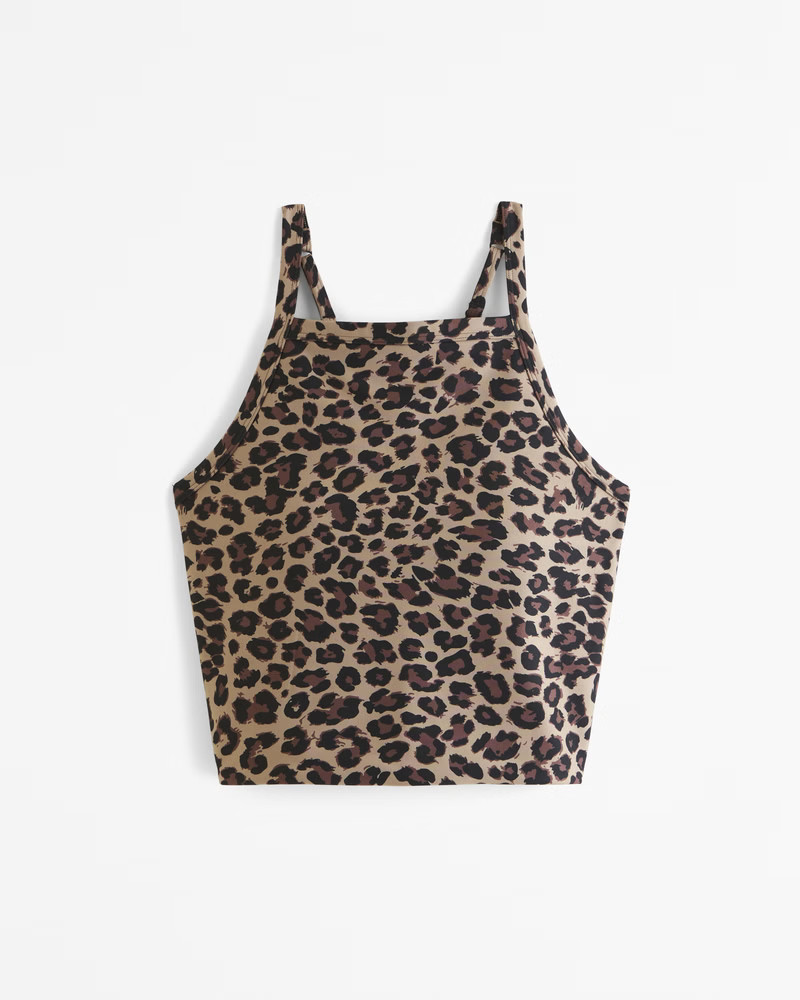 Abercrombie & Fitch Women's YPB sculptLUX Apron Tank in Leopard Print - Size XXS | Abercrombie & Fitch (US)