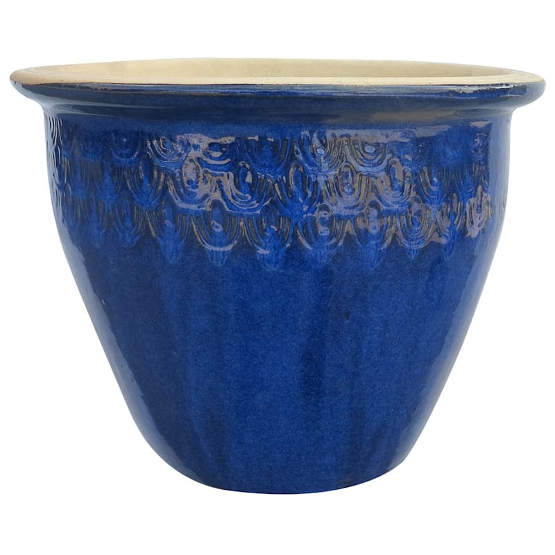 Vegas Blue Outdoor Planter, Large | At Home