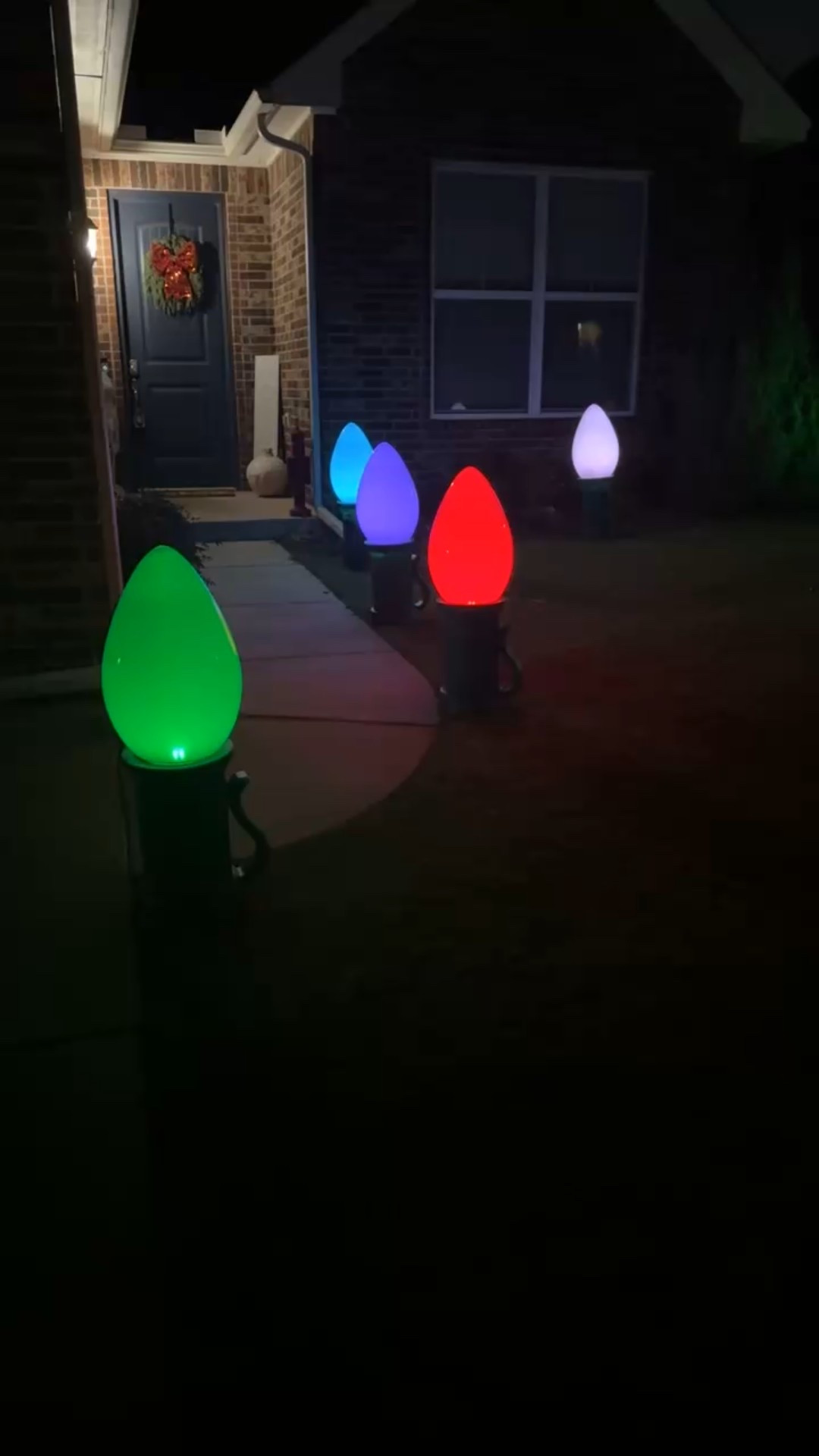 I searched high and low last year for these adorable lightbulb lights, but this year was the year we found them! If you want to have more color options then green, red, yellow, white, or blue - just do what my husband did… unscrew the white bulb only, put a mag tile(your childs) on the lightbulb, then screw it back and you have an assortment of lights 🎅🏼🎄

#LTKFamily #LTKHoliday #LTKSeasonal