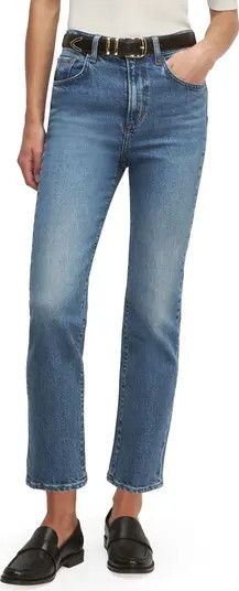 The Valentina Super High Waist Ankle Straight Leg Jeans | Nordstrom
