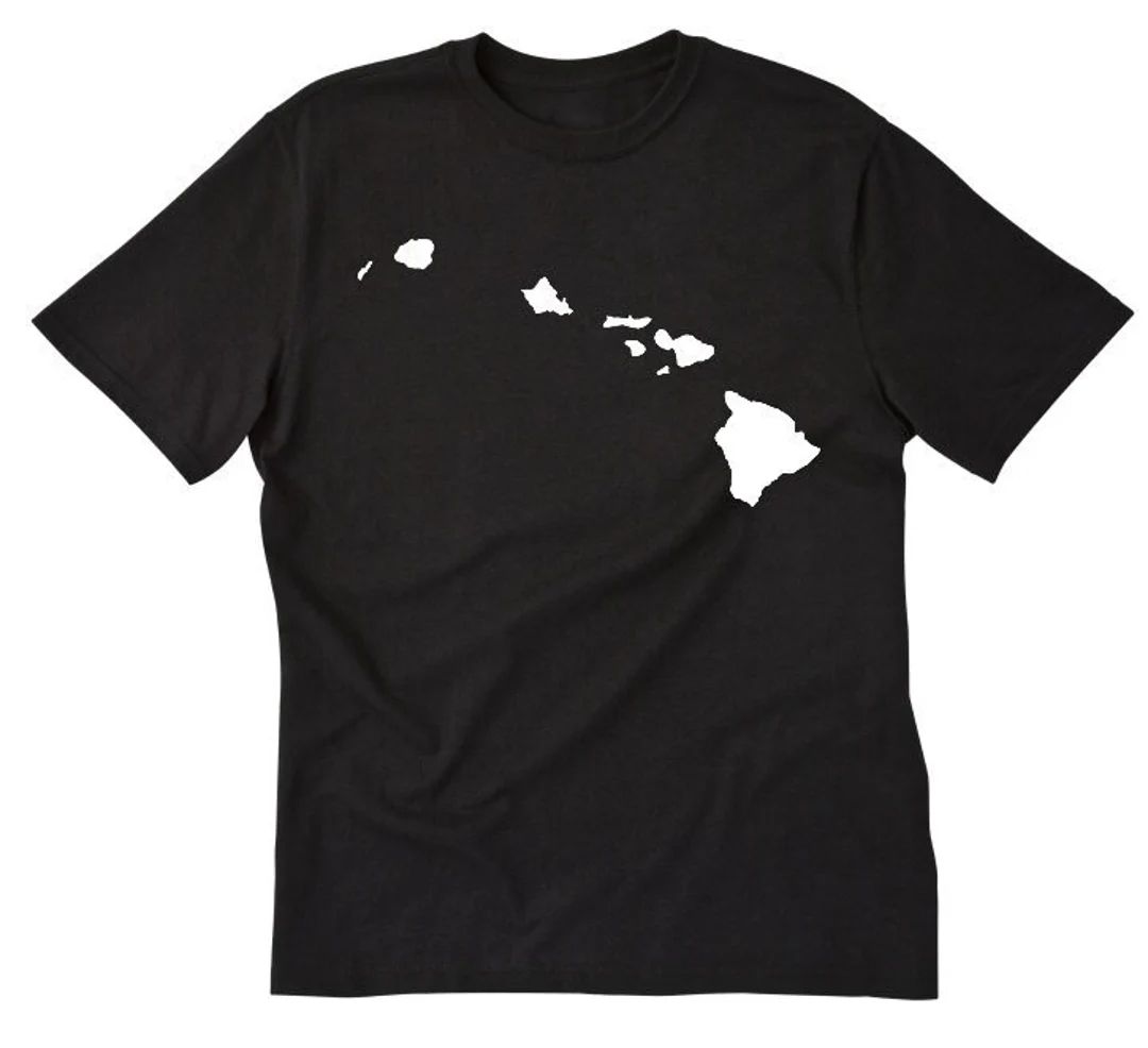 Hawaii Shirt, Hawaiian Island Chain T-shirt, Hawaii Vacation, Map of Hawaii, Hawaii Maui Kaua'i O... | Etsy (US)