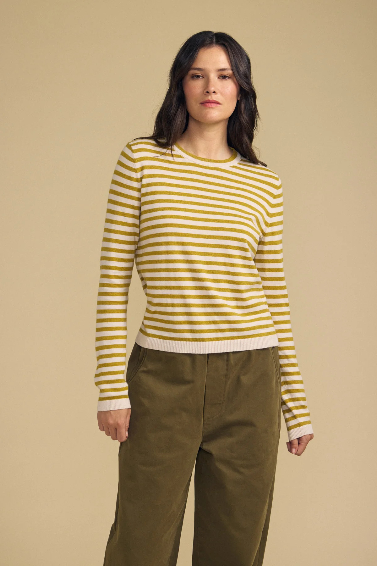 ROXY LUXE COTTON CASHMERE CREW NECK SWEATER | Velvet by Graham & Spencer