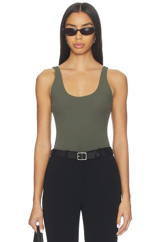Nera Bodysuit in Army Green | Revolve Clothing (Global)