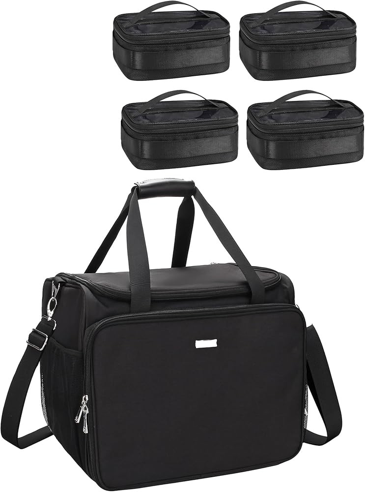 MONSTINA Professional Hairdressing Bag with 4 small bag, Toiletry Travel Bag, Cosmetics Beauty Ha... | Amazon (US)