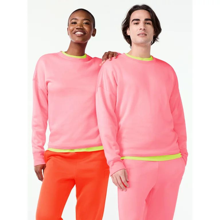Love & Sports All Gender Fleece Crewneck Sweatshirt | Walmart (US)