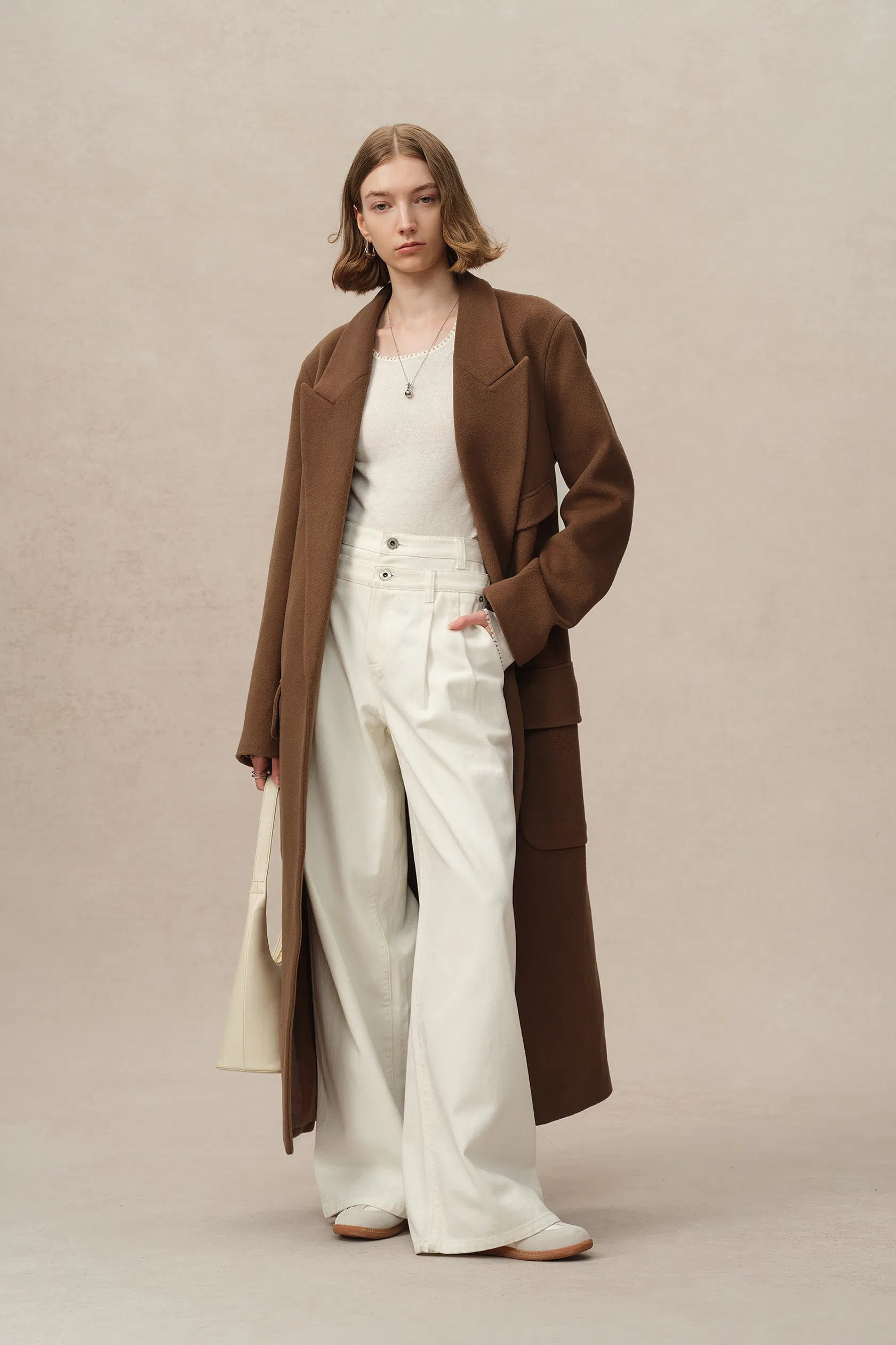 Stanley Robe Coat in Wool-Alpaca Melton | Fabrique