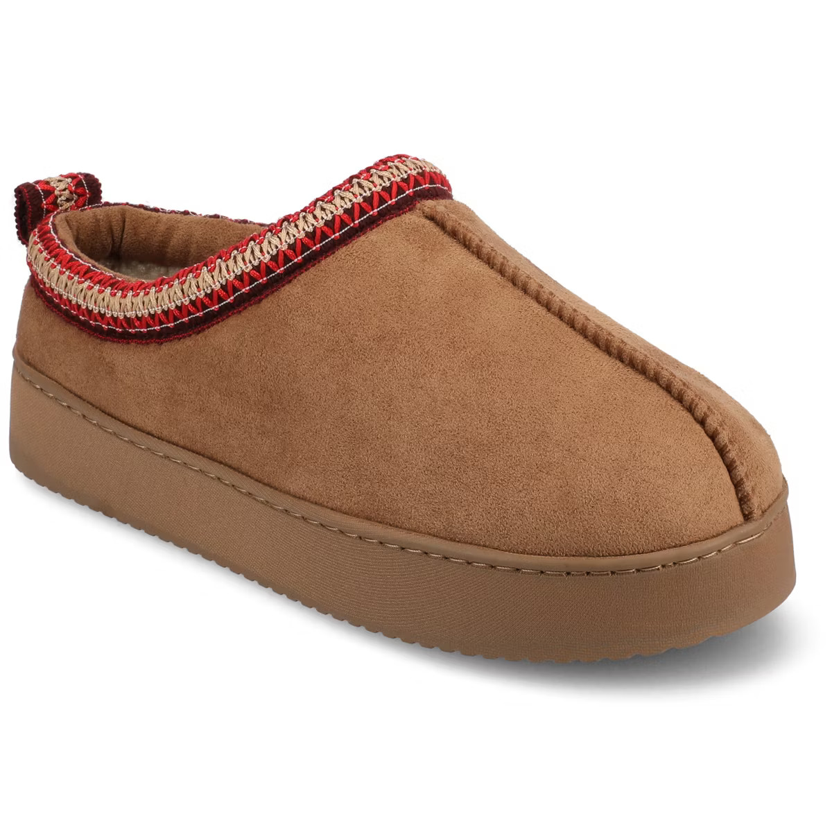 Journee Women's Connway Slip On Round Toe Cushioned Clog Slippers, Tan XL(11-12) | Target