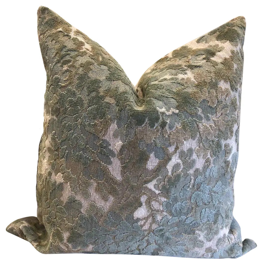 Cowtan and Tout “Walden“ in Sage, Single Pillow | Chairish