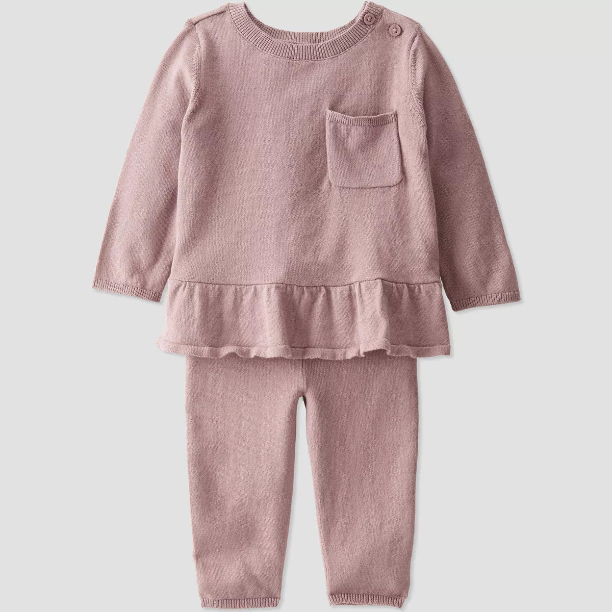 Little Planet by Carter’s Baby 2pc Top and Bottom Set - Plum Purple | Target