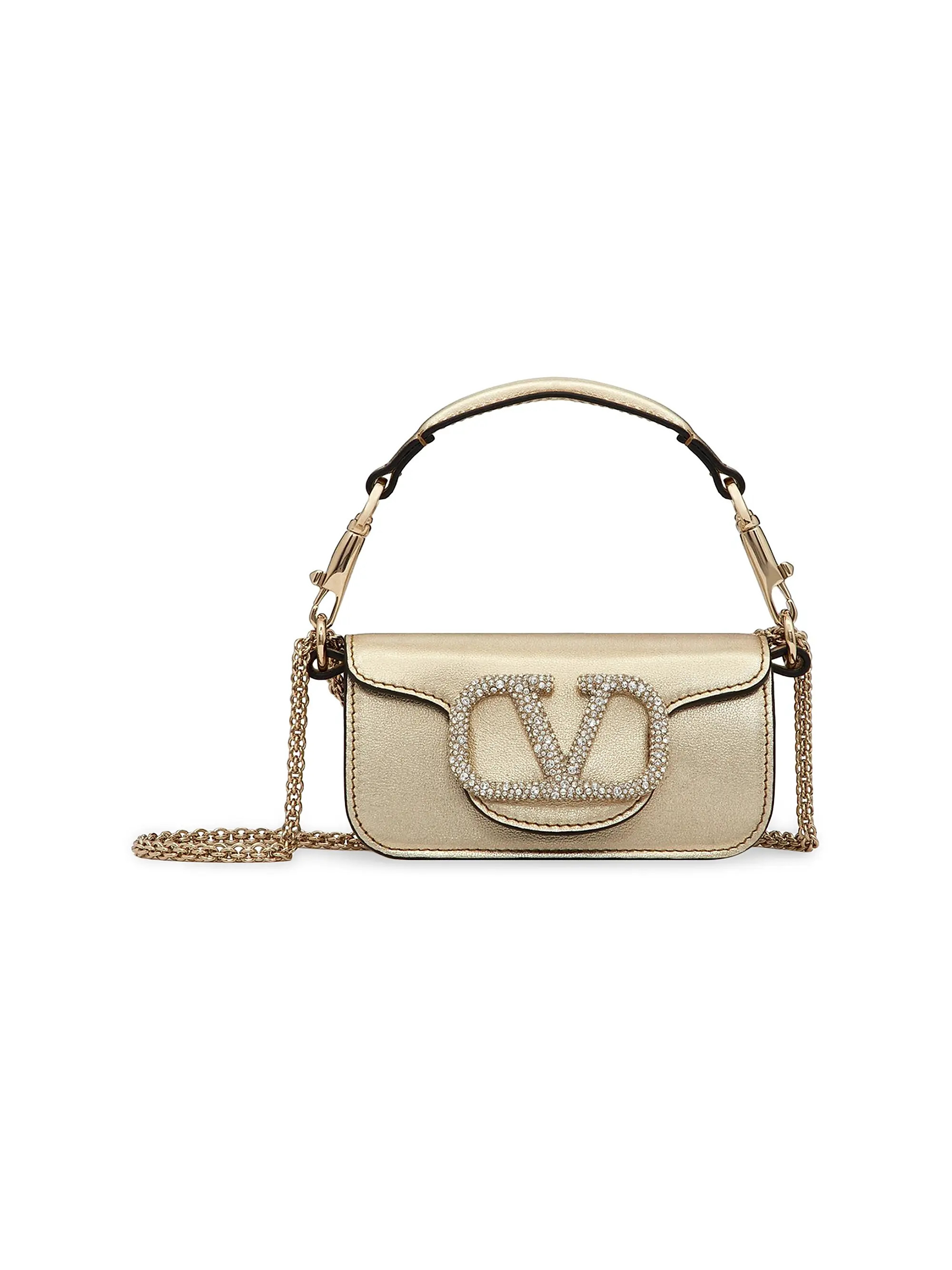 Locò Micro Bag With Chain And Jewel Logo | Saks Fifth Avenue