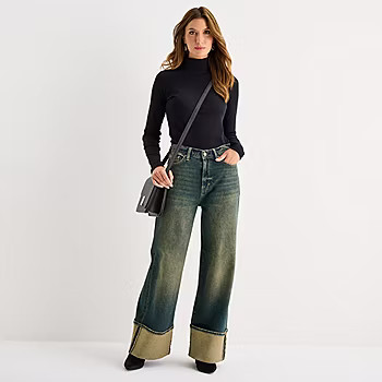 new!a.n.a Womens Highest Rise Wide Leg Jean | JCPenney