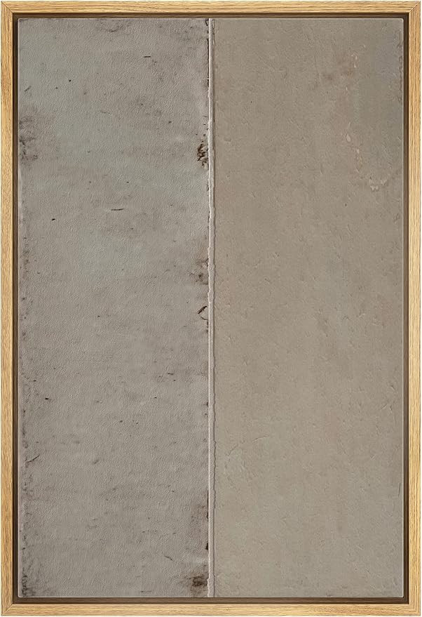 IDEA4WALL Framed Canvas Print Wall Art Geometric Gray Grunge Retro Color Blocks Abstract Shapes I... | Amazon (US)