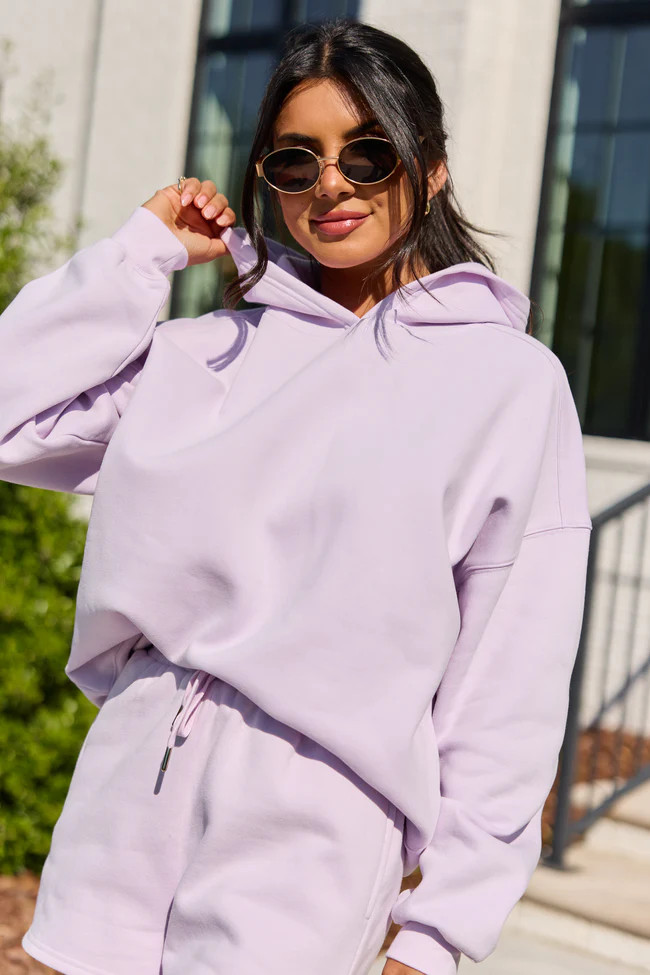 Everyday Ease Purple Hoodie | Pink Lily