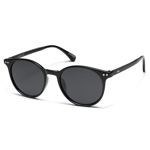 Amazon.com: SOJOS Small Round Classic Polarized Sunglasses for Women Men Vintage Style UV400 Lens... | Amazon (US)