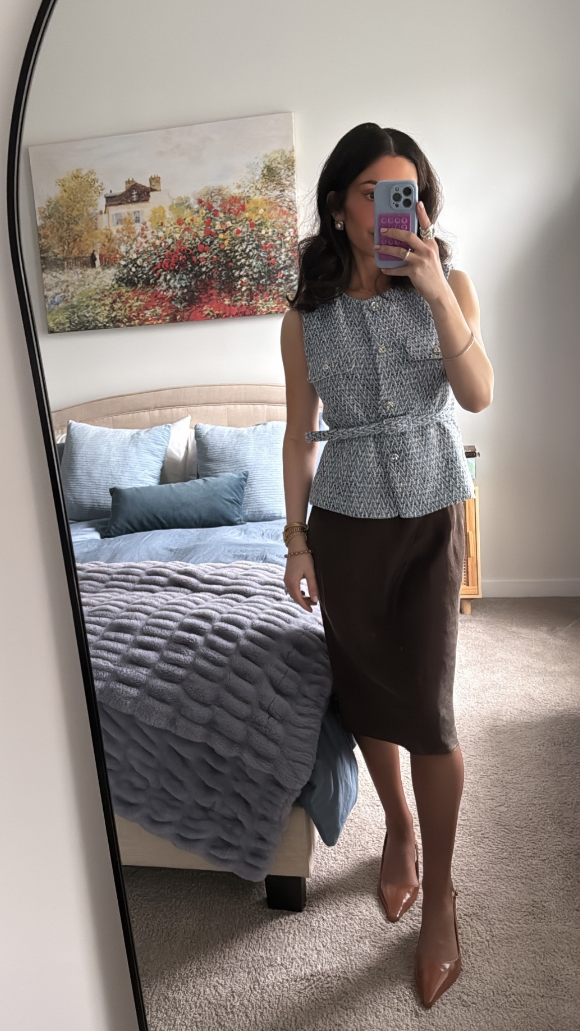 Transitional spring fit | 4.15 
The shoes are the Sam Edelman Bianka Slingbacks and out of stock in this color, so I linked similar ones! 