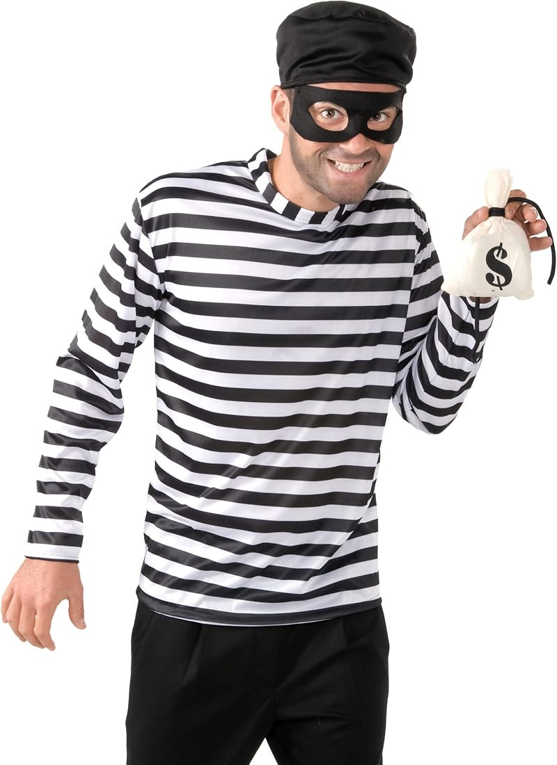 Forum Novelties mens Burglar Costume | Amazon (US)