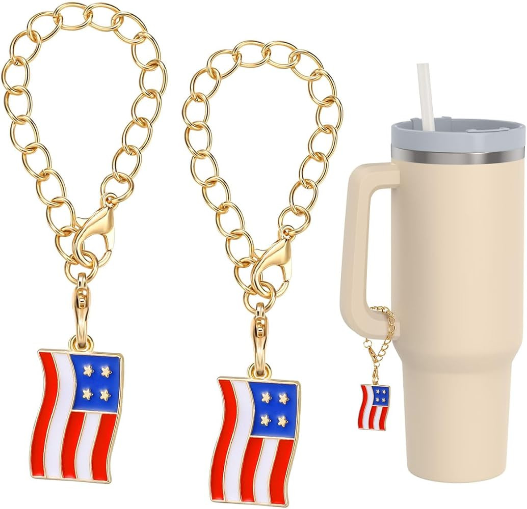 Letter Charm Accessories for Stanley Cup, Personalized Initial Letter Charms for Stanley Tumbler,... | Amazon (US)