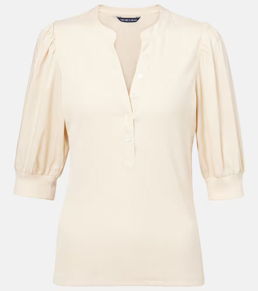 Veronica Beard Coralee cotton-blend top | Mytheresa (US/CA)
