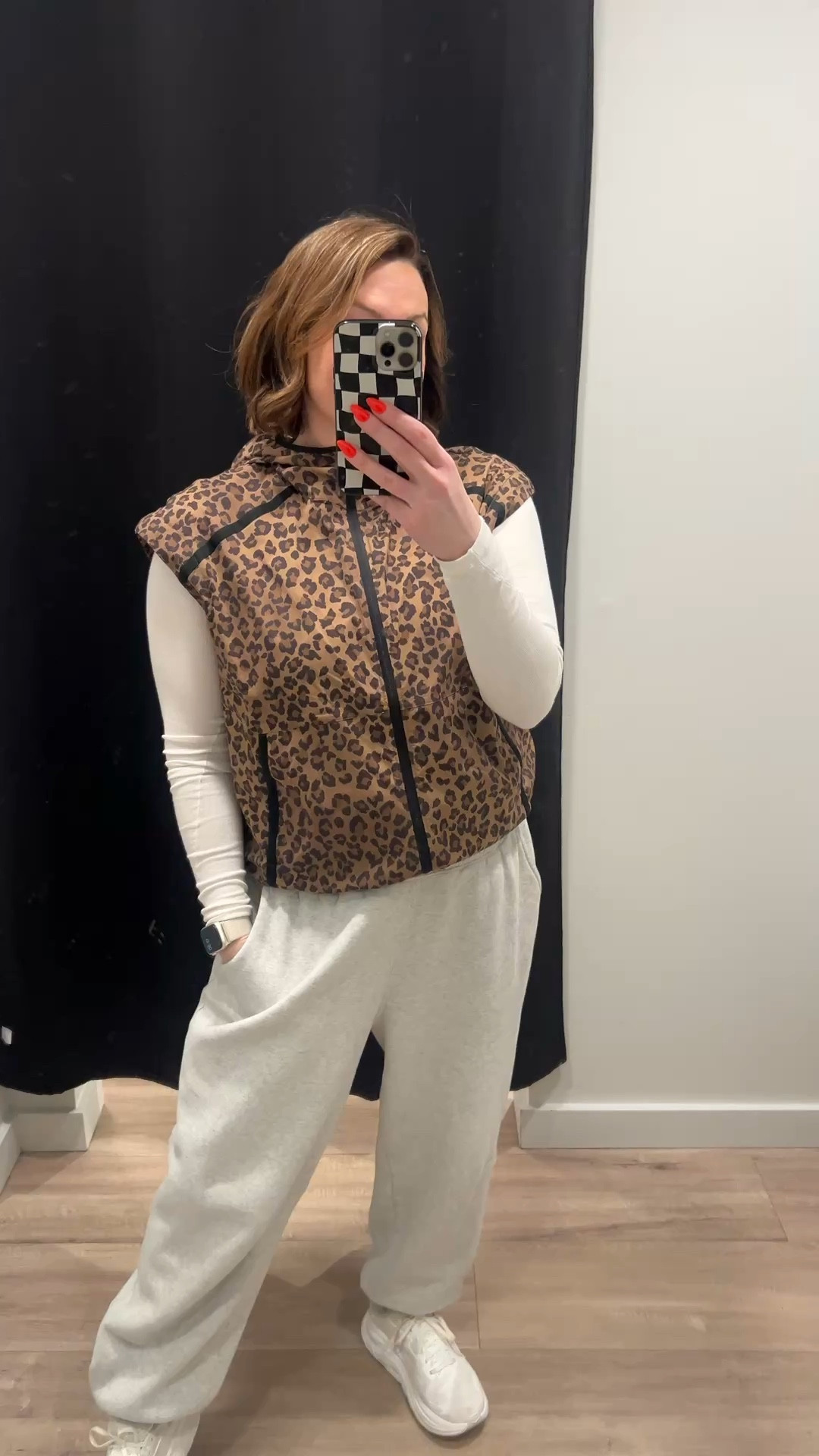 New lululemon leopard cheetah print is so good! Wearing a large in this jacket/vest combo. 

#LTKootd #LTKActive #LTKMidsize