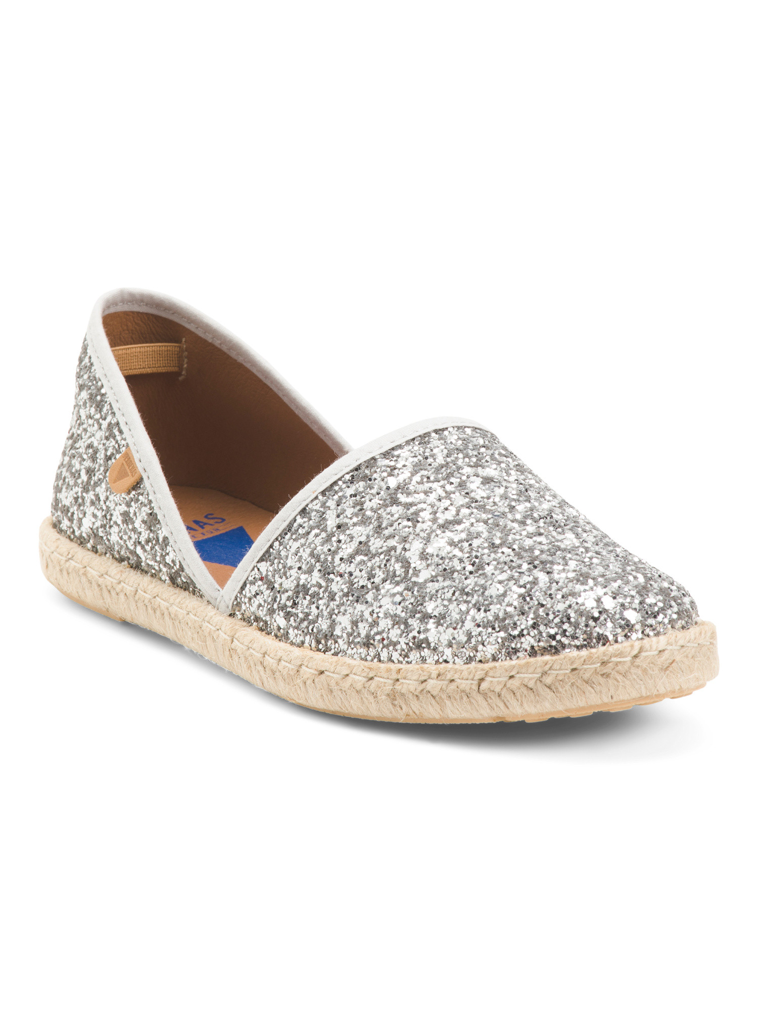 Made In Spain Glitter Espadrille Flats | TJ Maxx