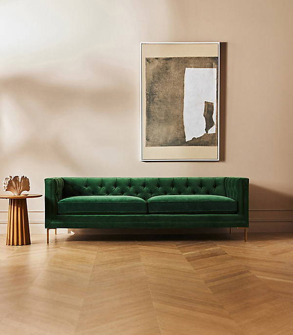 Mina Two-Cushion Sofa By Anthropologie in Assorted Size 94 in | Anthropologie (US)