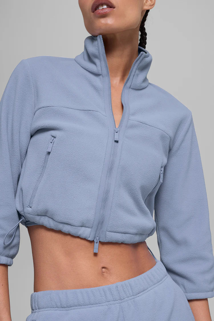 Polar Fleece Retreat Cropped Jacket | Alo Yoga (US)