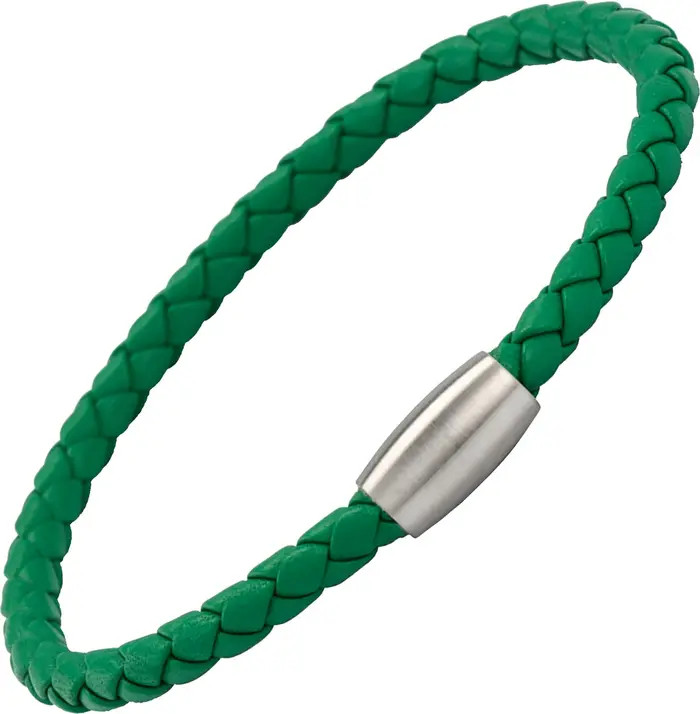 Woven Leather Bracelet with magnetic closure | Nordstrom