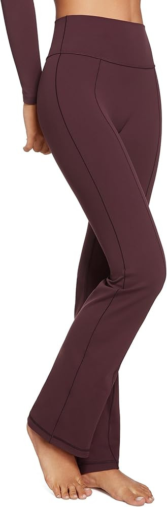 INGIA High Waist Mini Flared Leggings for Women 31" Bootcut Tummy Control Casual Lounge Yoga Pant... | Amazon (US)