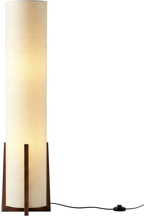Brightech Parker LED Floor lamp, 48 Inches Tall Lamp with Wood Frame, Asian Design Lamp for Bedro... | Amazon (CA)