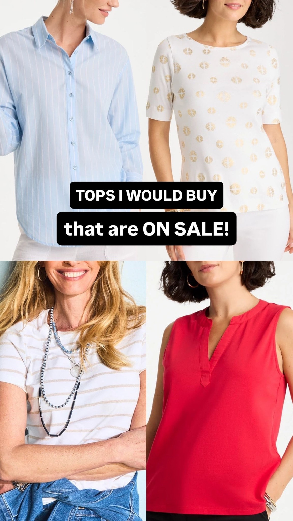 MAJOR SALE….. all tops I would buy!

#LTKOver40 #LTKSaleAlert