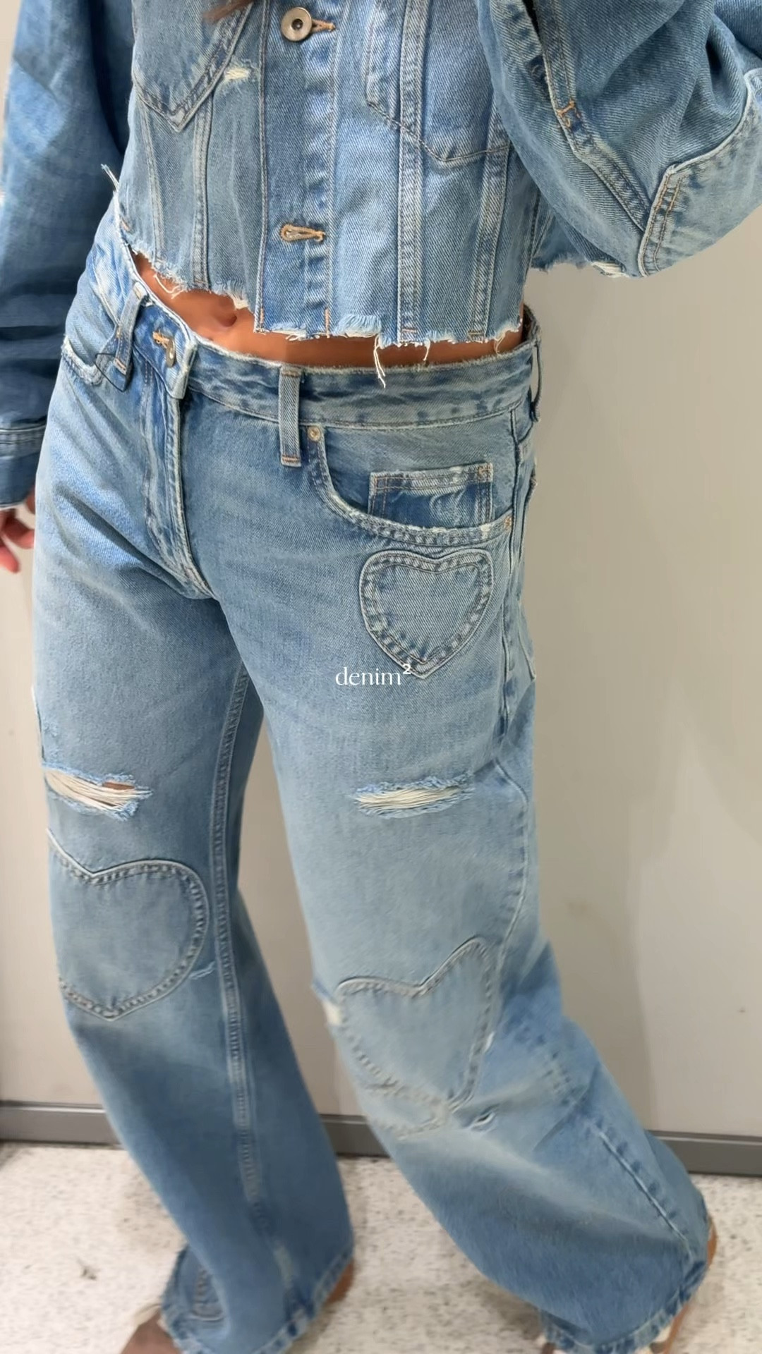 Double denim - hearts jeans - blue denim - co ord 

#LTKFashionMonth #LTKjeans #LTKspring