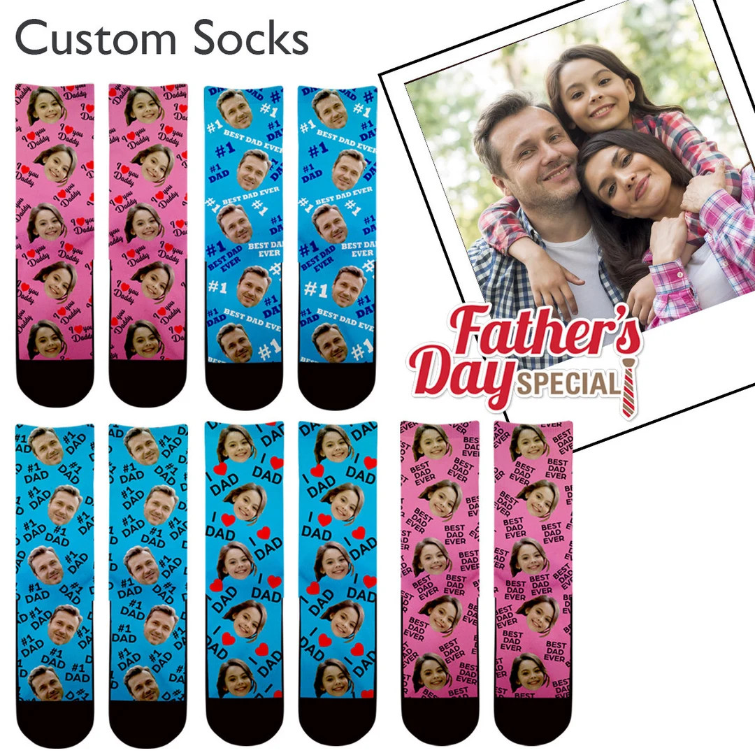 Custom Father's day socks, Custom Face Socks, Personalized socks, Gifts for Father's Day, Gifts f... | Etsy (US)