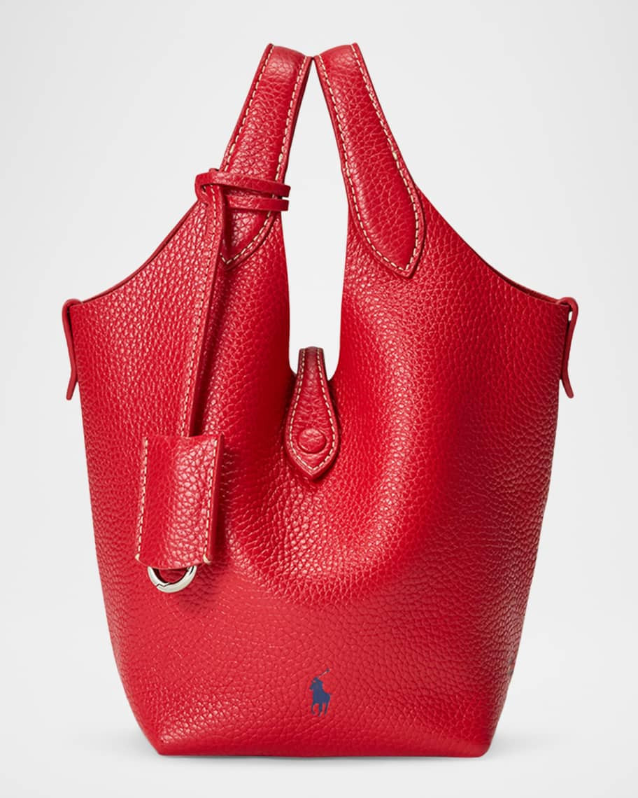 Polo Play Pebbled Leather Crossbody Bag | Neiman Marcus